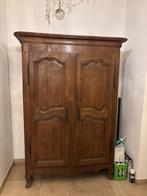 Houten hangkast, Huis en Inrichting, Ophalen, Gebruikt, Met hangruimte, Eikenhout