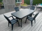 Tuintafel en stoelen, Ophalen, Zo goed als nieuw