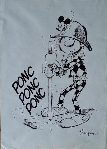 Franquin toont Arlequin Lagaffe N/S beschikbaar voor biedingen