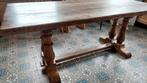 Massief eiken eettaffel, Huis en Inrichting, Tafels | Eettafels, Ophalen, Gebruikt, Eikenhout, 50 tot 100 cm