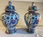 Belle Paire de Grand Vases / Potiche / Jar avec couverts, Antiquités & Art, Enlèvement ou Envoi