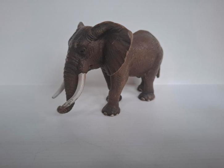 Ensemble Schleich animal éléphant d'Afrique mâle 14341, Collections, Collections Animaux, Utilisé, Statue ou Figurine, Animal sauvage
