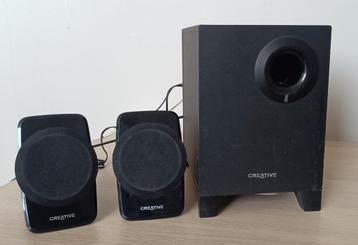 Système de haut-parleurs Creative A120 avec caisson de basse, Enlèvement, Utilisé
