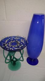 Decoratie in gekleurd glas, Ophalen, Zo goed als nieuw, Blauw, Glas