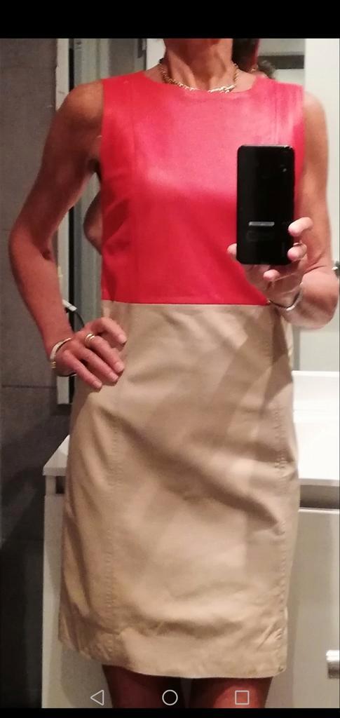 - 73% korting op de prijs! Prachtige leren jurk van CAROLL, Kleding | Dames, Jurken, Nieuw, Rood, Ophalen of Verzenden