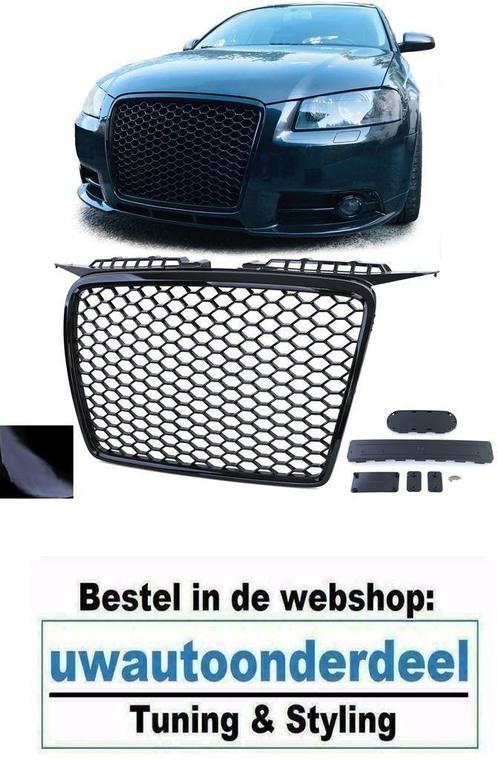 Audi A3 8P 05/08 Sport Grill Hoogglans Zwart Honingraat, Autos : Divers, Tuning & Styling, Enlèvement ou Envoi