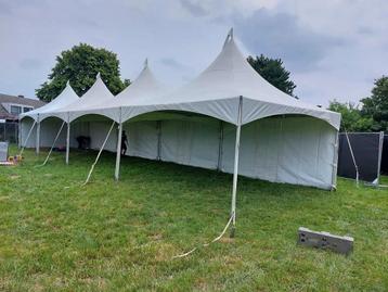 Feesttent, partytent Pagodetenten 5m x 5m te huur, Ophalen