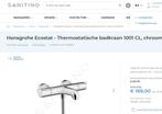 nieuwe badkraan en douchegarntituur regendouche + handsproei, Ophalen, Chroom, Kraan