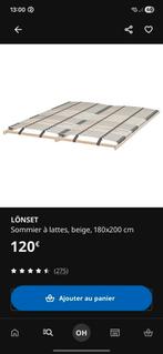 Ikea Lönset boxspring 180x200 (2x90 van 200), Ophalen, Gebruikt, Twijfelaar, Bedbodem