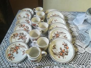 Staffordshire Service Royal Tudor Royal Crown: Koffieservice beschikbaar voor biedingen