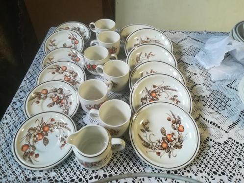 Staffordshire Service Royal Tudor Royal Crown: Koffieservice, Huis en Inrichting, Keuken | Servies, Gebruikt, Compleet servies