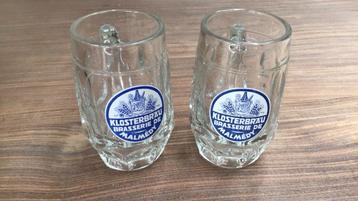 2 bierglazen : Klosterbrau - Brasserie de Malmédy beschikbaar voor biedingen