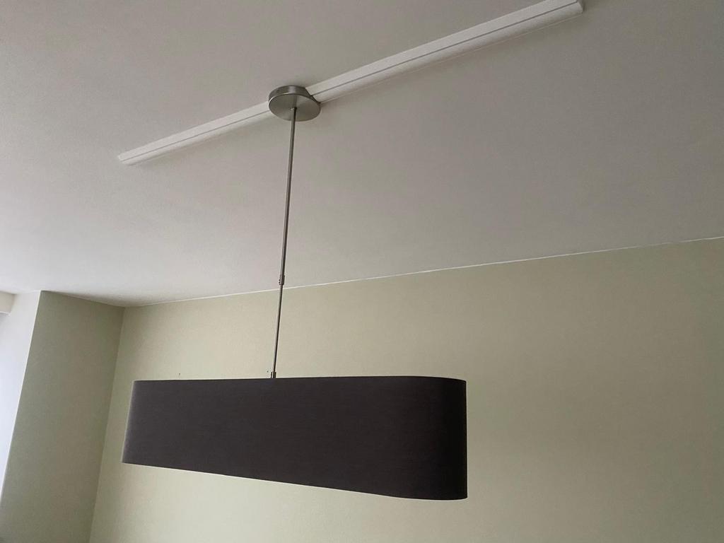 Luminaire à suspension couleur taupe, Maison & Meubles, Lampes | Plafonniers, Comme neuf, Métal, Enlèvement