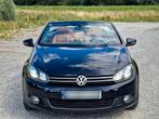 VW GOLF 6 CABRIO 1.4TSi 2014 EU5B AUTOMAAT BENZIN Gekeurd, Auto's, Cabriolet, Zwart, Leder, Golf
