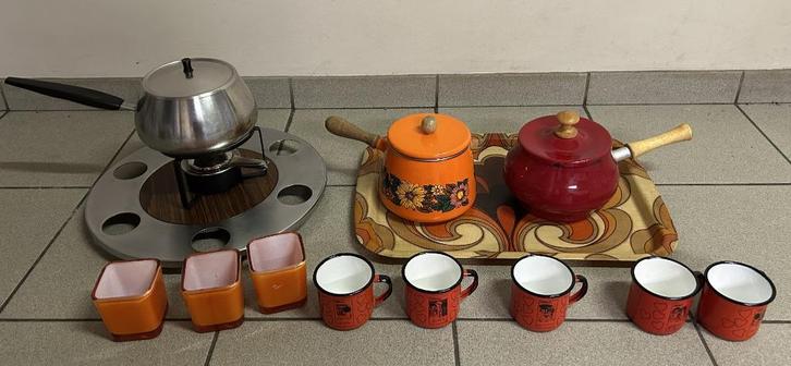 Lot Vintage Metalen Keukenmateriaal - vintage jaren 1970, Antiek en Kunst, Antiek | Keukengerei, Ophalen of Verzenden