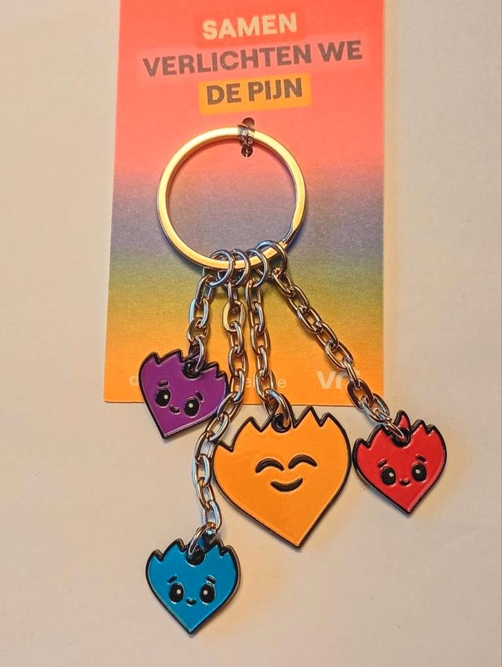 DWW - de Warmste Week - key chain, Verzamelen, Sleutelhangers, Ophalen of Verzenden