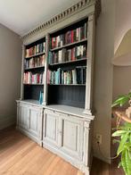 Antieke boeken of dranken kast met uitschuifbare plankjes, Ophalen