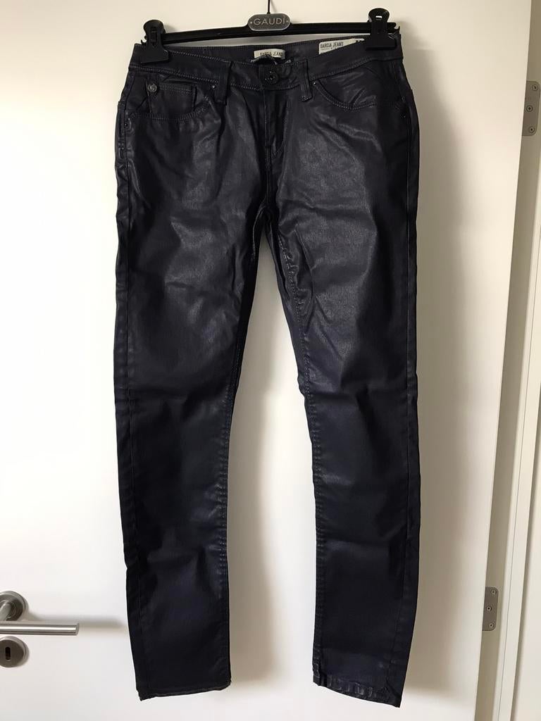 Garcia geoliede marineblauwe broek, maat 29/30, Maat 38/40 (M), Blauw, Lang, Gedragen