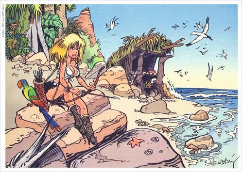 Ex-libris - Natacha - L'île d'outre-monde- François Walthéry, Livres, BD, Enlèvement ou Envoi