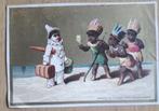 CHROMOLITHO sim. LIEBIG Arrivée de PIERROT chez les sauvages, Antiek en Kunst, Kunst | Litho's en Zeefdrukken, Verzenden