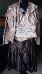 bruidskledij maat 40 Linea Raffaelli  Bruin/ Beige, Bruin, Zo goed als nieuw, Accessoires, Ophalen