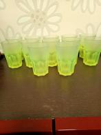 Mat limoen kleurige drinkglazen 12 stuks, Ophalen, Nieuw