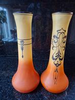 Art deco glazen vazen Scailmont, Antiek en Kunst, Antiek | Vazen, Ophalen of Verzenden