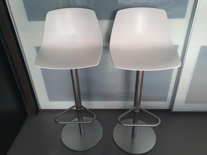 ***8x Lapalma Miunn design barkrukken (Baydur white)***, Huis en Inrichting, Barkrukken, Zo goed als nieuw, 60 tot 90 cm, Hout