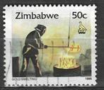 Zimbabwe 1995 - Yvert 321 - Goudsmelter (ST), Timbres & Monnaies, Timbres | Afrique, Affranchi, Zimbabwe, Envoi