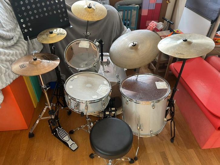 Batterie acoustique Pearl Export, Musique & Instruments, Batteries & Percussions, Comme neuf, Pearl, Enlèvement