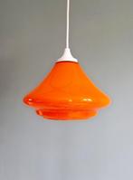 Space Age hanglamp in oranje opaline, jaren 70, Ophalen of Verzenden