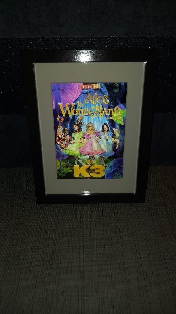 Kunststof 3D ingekaderde affiche K3, Verzamelen, Muziek, Artiesten en Beroemdheden, Gebruikt, Foto of Kaart, Ophalen of Verzenden