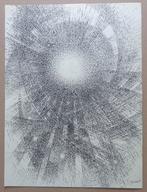 GEERT HEIRBAUT / ABSTRACTIE / ORIGINEEL WERK / 40x30cm / SIG, Enlèvement ou Envoi