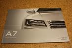 Audi A7 Sportback brochure 2011, Livres, Comme neuf, Dépliant, Enlèvement ou Envoi
