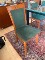 6 chaises en velours et bois  (bon état), Antiquités & Art, Enlèvement