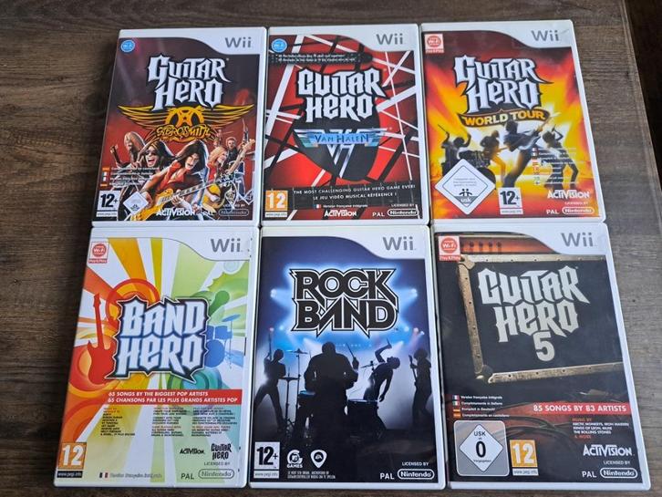 Guitar Hero en bijb. (Nintendo Wii) CIB Inc. accessoires, Games en Spelcomputers, Spelcomputers | Nintendo Consoles | Accessoires