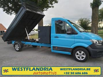 VW Crafter, benne tri-benne + coffre de rangement