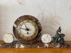 Vintage - art deco marmeren schouwgarnituur klok, Ophalen
