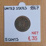 5 CENTS 1867     USA       € 35, Enlèvement ou Envoi, Monnaie en vrac, Amérique du Nord