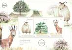 Dwingelderveld Heidelandschap vel van 3 zegels + 3 kaarten, Postzegels en Munten, Ophalen of Verzenden, Postfris, Dier of Natuur