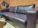 Ruime lederen 2 zit zetel, Huis en Inrichting, Zetels | Zetels, Ophalen, Gebruikt