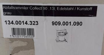 Inbouw vuilbak ABFALLSAMMLER COL. 90. 13L beschikbaar voor biedingen