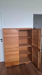 Teak meubel - barkast/buffetkast, Ophalen, Met deur(en), 100 tot 150 cm, Teakhout