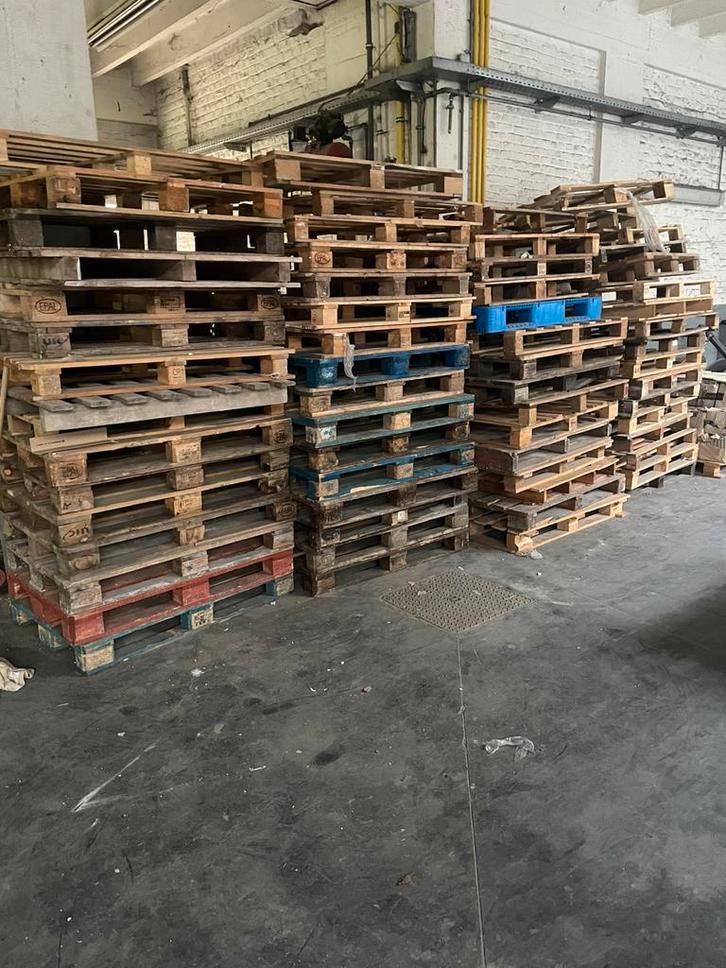 54 gemengde pallets, Doe-het-zelf en Bouw, Hout en Planken, Gebruikt, Pallet, Ophalen