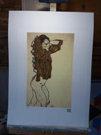 Litho egon schiele, Ophalen of Verzenden