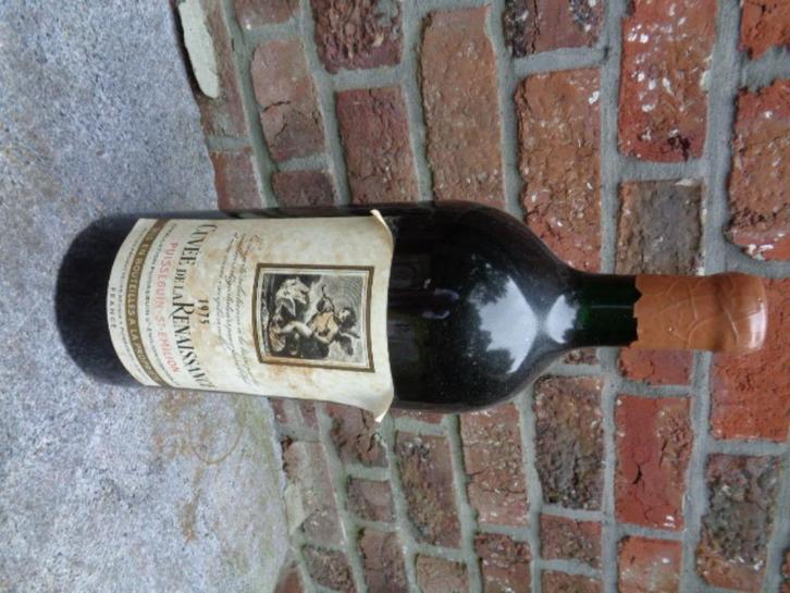Fles Saint Emilion van 4,5 Liter van 1975  =  50 jaren oud, Verzamelen, Wijnen, Zo goed als nieuw, Rode wijn, Frankrijk, Vol, Ophalen