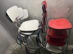 13 vintage stoelen, Huis en Inrichting, Stoelen, Ophalen, Rood