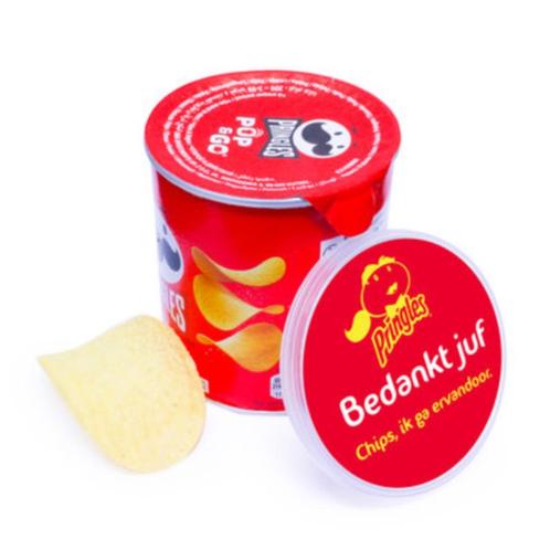 Pringles Traktatie een afscheid bedankje, Hobby en Vrije tijd, Feestartikelen, Nieuw, Feestartikel, Ophalen of Verzenden