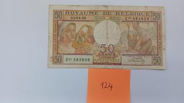 50 Frank België 1956  beschikbaar voor biedingen