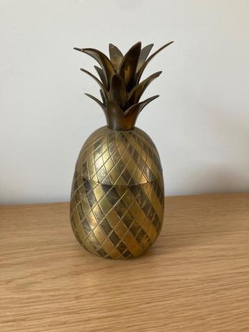Vintage messing ananas ijsemmer beschikbaar voor biedingen